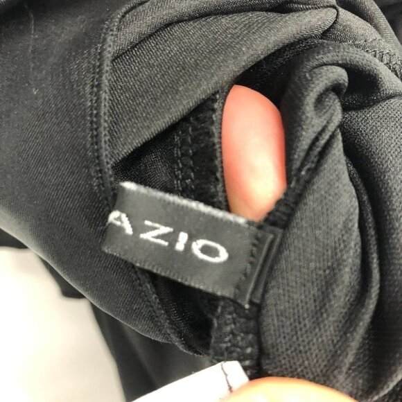 Black satin finish tiered spaghetti strap mini dress - Picture 4 of 14